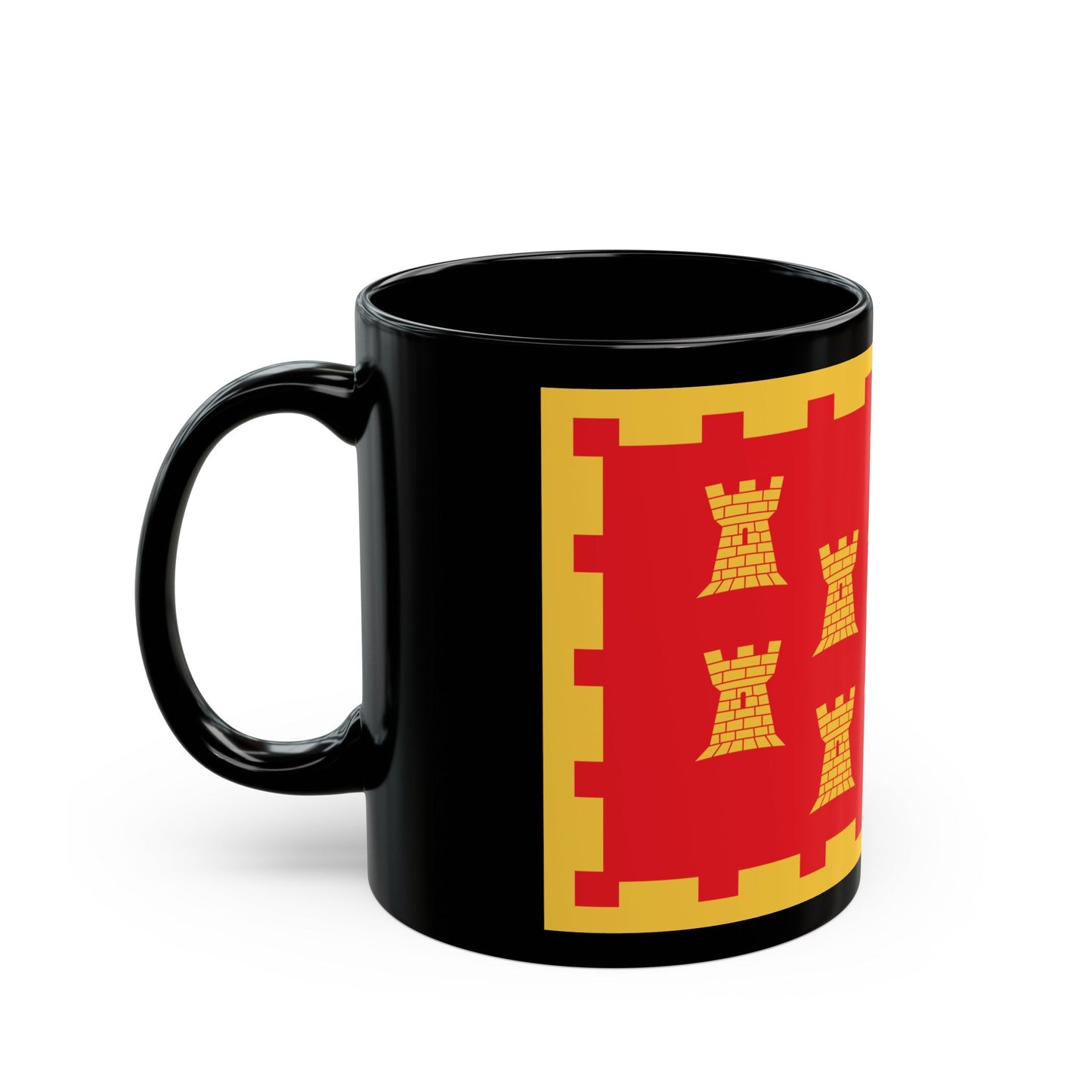 Flag of Greater Manchester UK - Black Coffee Mug-The Sticker Space