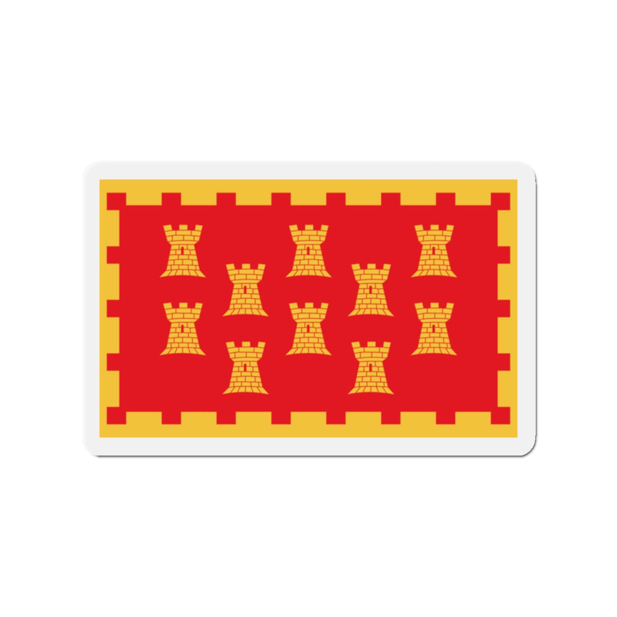 Flag of Greater Manchester UK - Die-Cut Magnet-2" x 2"-The Sticker Space