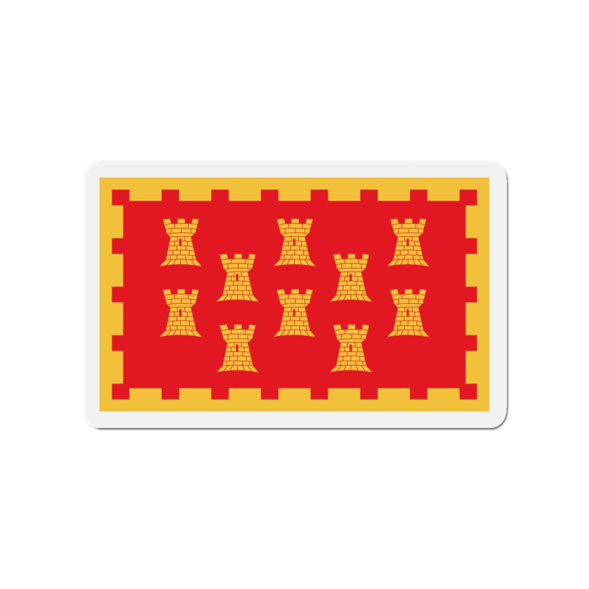 Flag of Greater Manchester UK - Die-Cut Magnet-3" x 3"-The Sticker Space