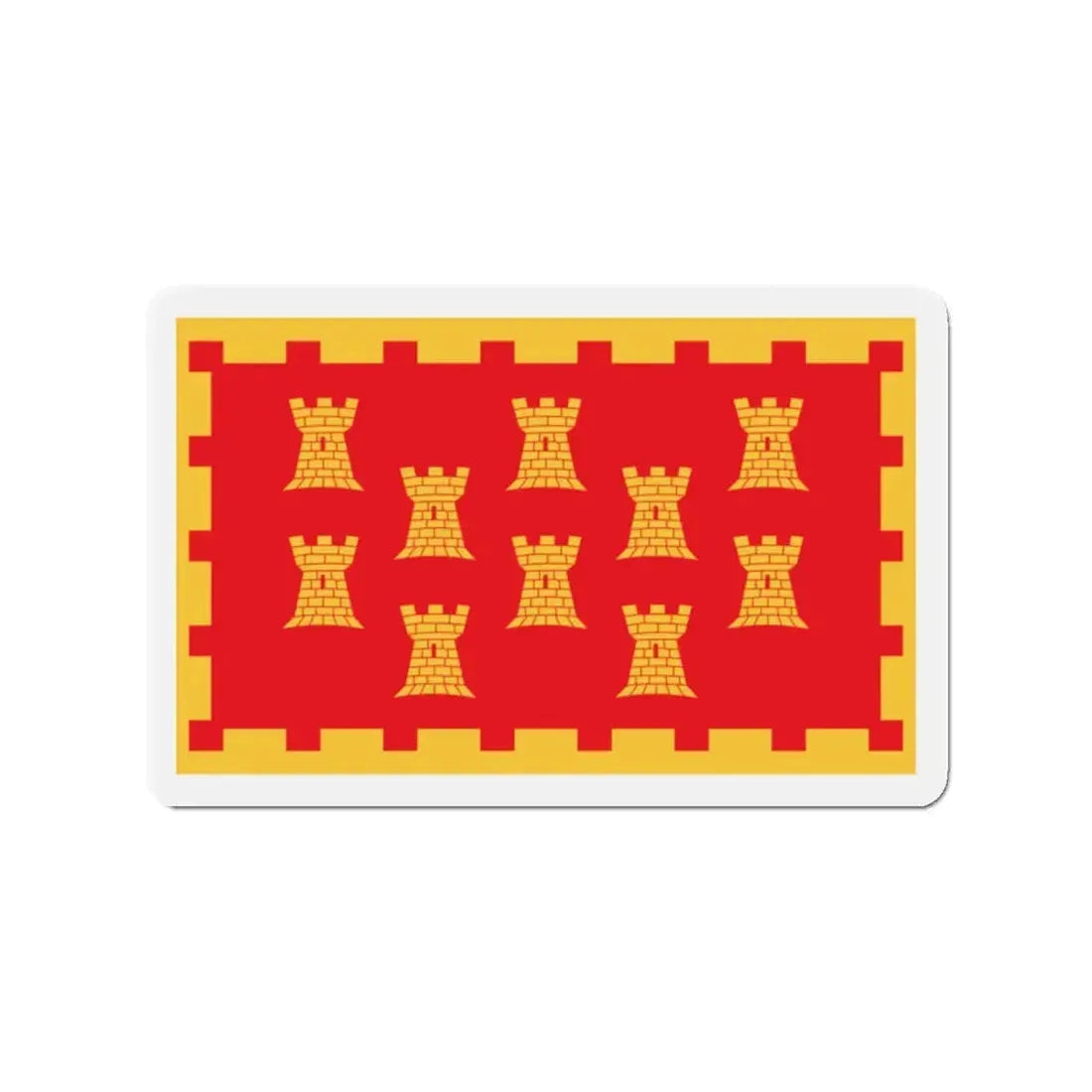 Flag of Greater Manchester UK - Refrigerator Magnet 2 Inch - The Sticker Space