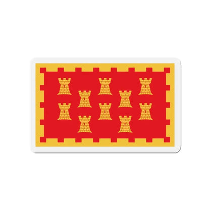 Flag of Greater Manchester UK - Refrigerator Magnet 3 Inch - The Sticker Space