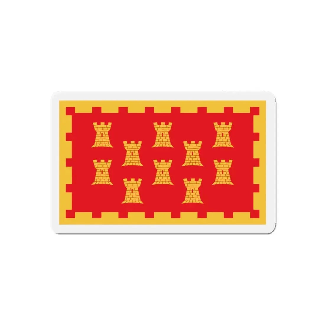 Flag of Greater Manchester UK - Refrigerator Magnet 5 Inch - The Sticker Space