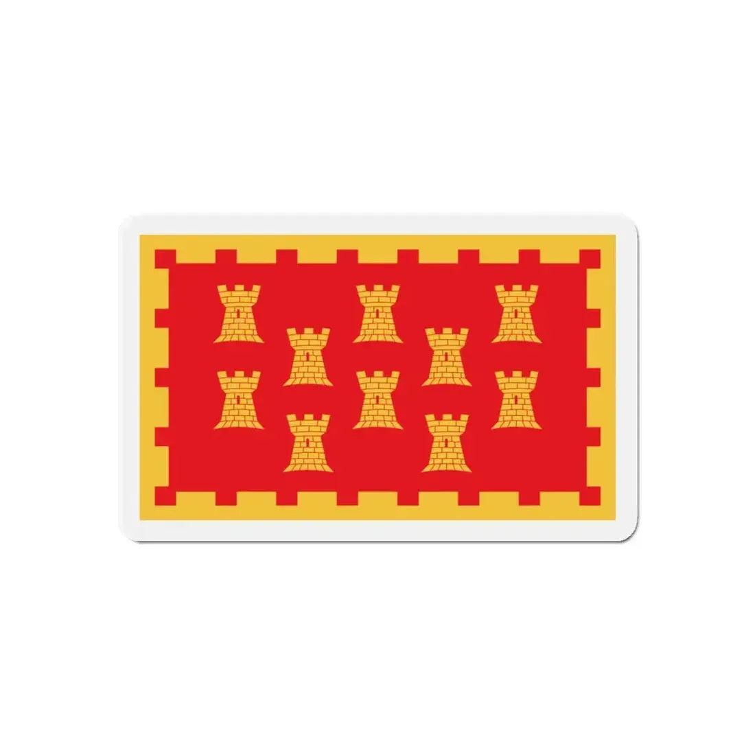 Flag of Greater Manchester UK - Refrigerator Magnet 6 Inch - The Sticker Space