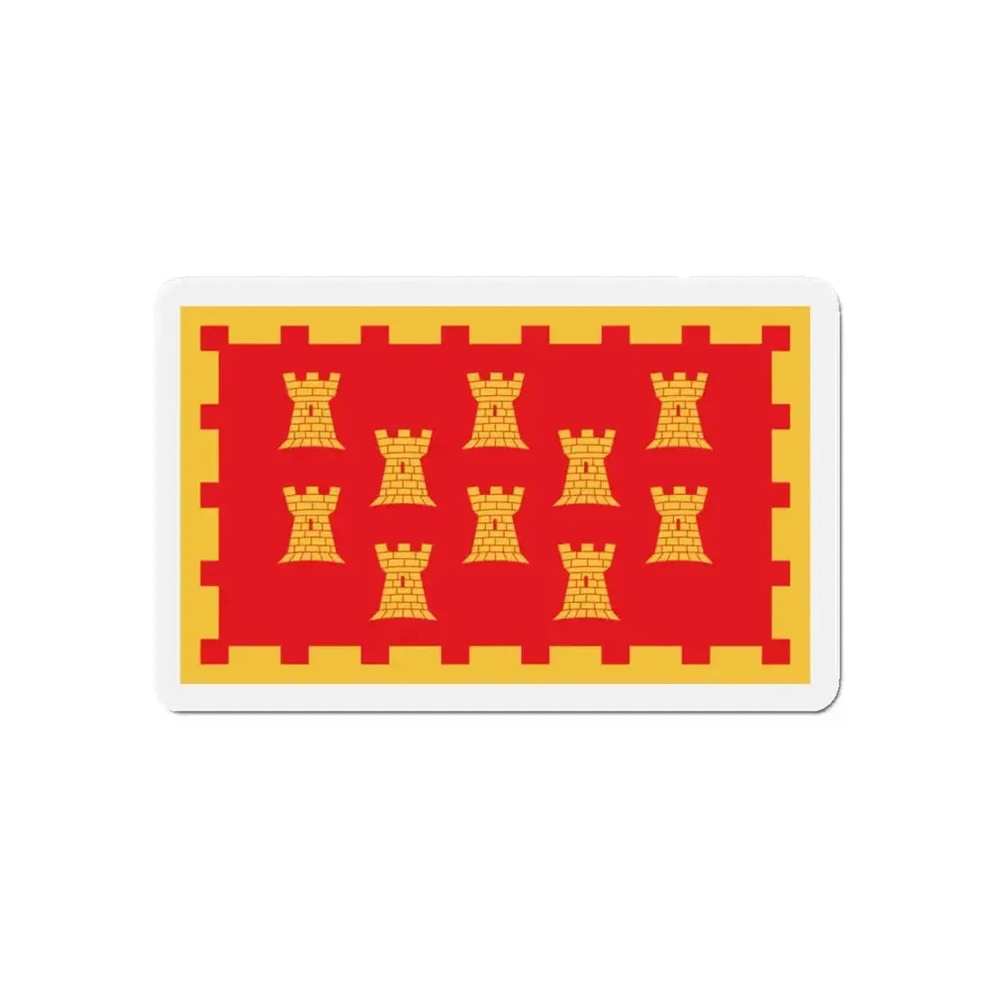 Flag of Greater Manchester UK - Refrigerator Magnet - The Sticker Space