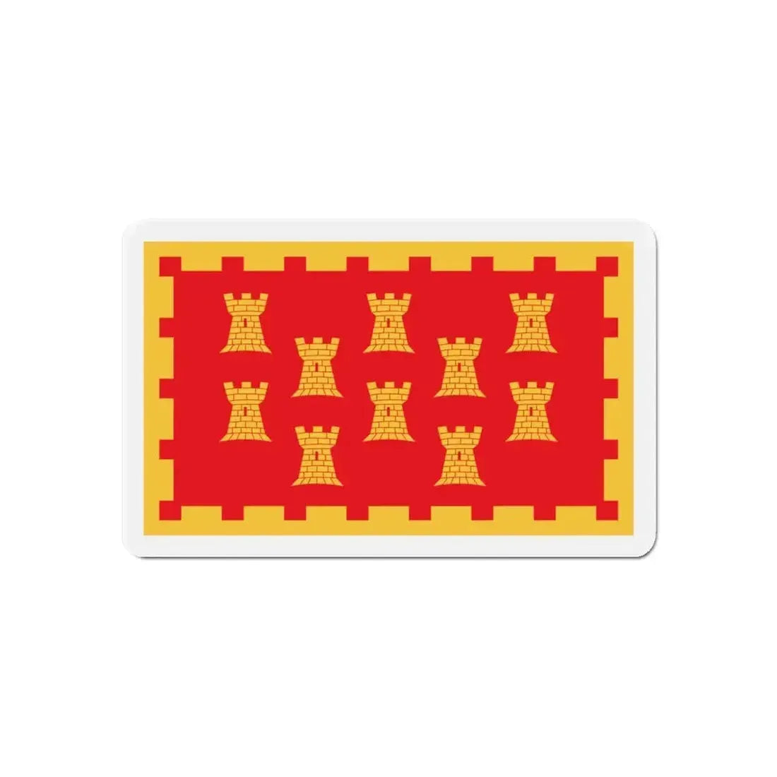 Flag of Greater Manchester UK - Refrigerator Magnet - The Sticker Space