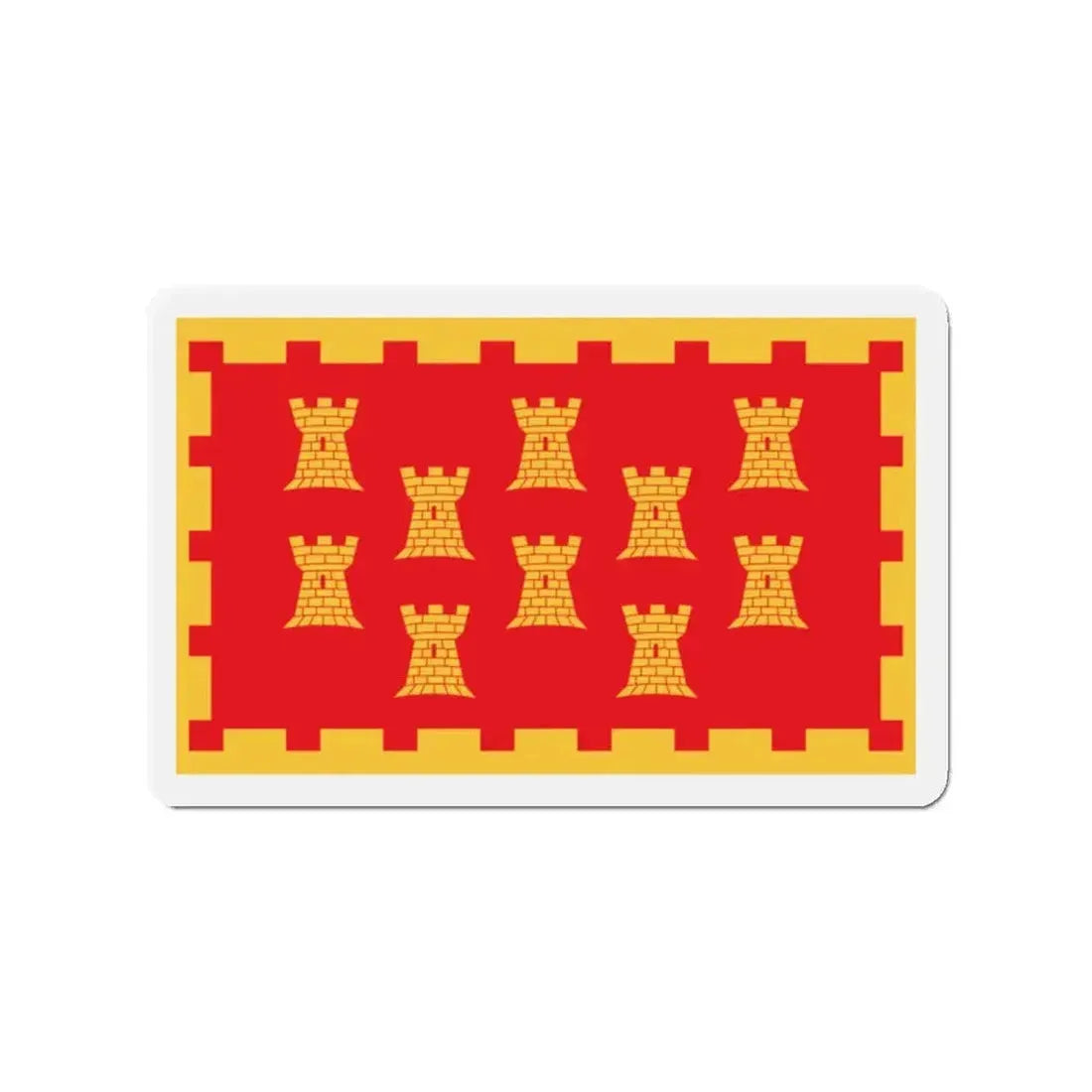 Flag of Greater Manchester UK - Refrigerator Magnet - The Sticker Space