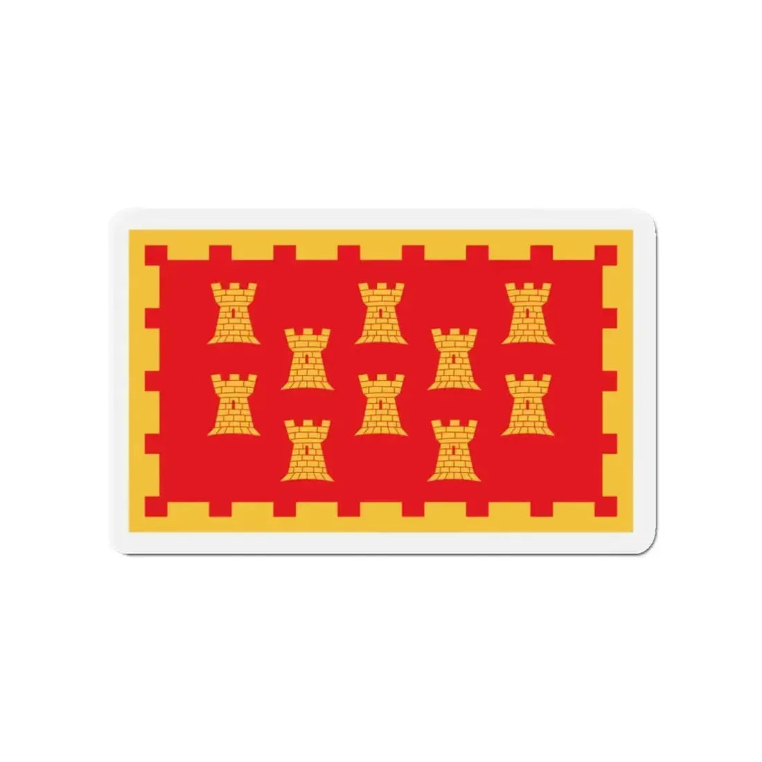 Flag of Greater Manchester UK - Refrigerator Magnet - The Sticker Space