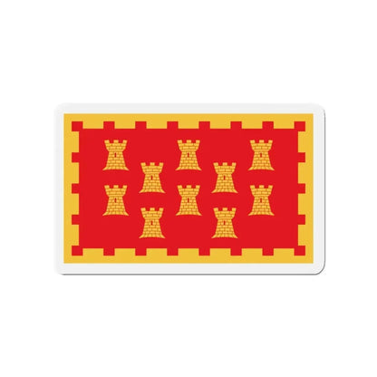 Flag of Greater Manchester UK - Refrigerator Magnet - The Sticker Space