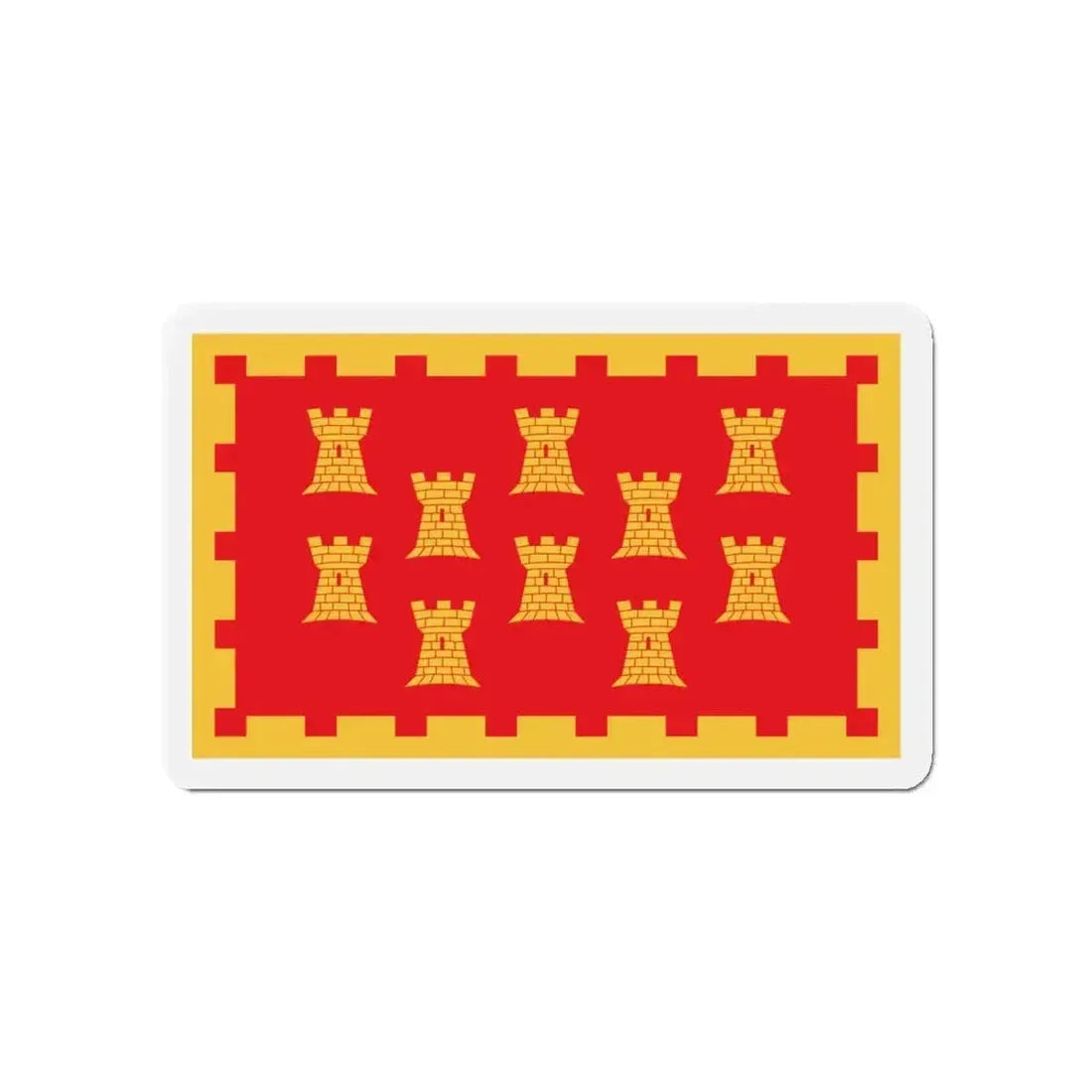 Flag of Greater Manchester UK - Refrigerator Magnet - The Sticker Space