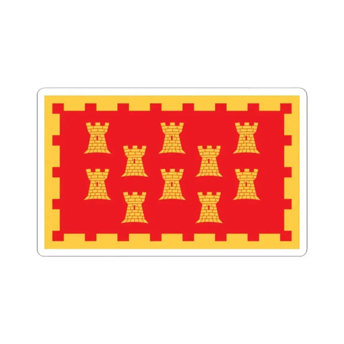 Flag of Greater Manchester UK - STICKER Vinyl Kiss-Cut Decal 2 Inch White - The Sticker Space