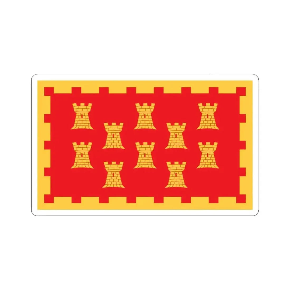 Flag of Greater Manchester UK - STICKER Vinyl Kiss-Cut Decal 4 Inch White - The Sticker Space