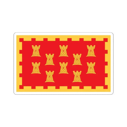 Flag of Greater Manchester UK - STICKER Vinyl Kiss-Cut Decal 4 Inch White - The Sticker Space