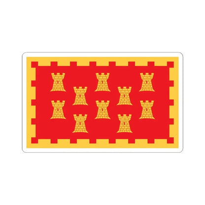 Flag of Greater Manchester UK - STICKER Vinyl Kiss-Cut Decal 6 Inch White - The Sticker Space