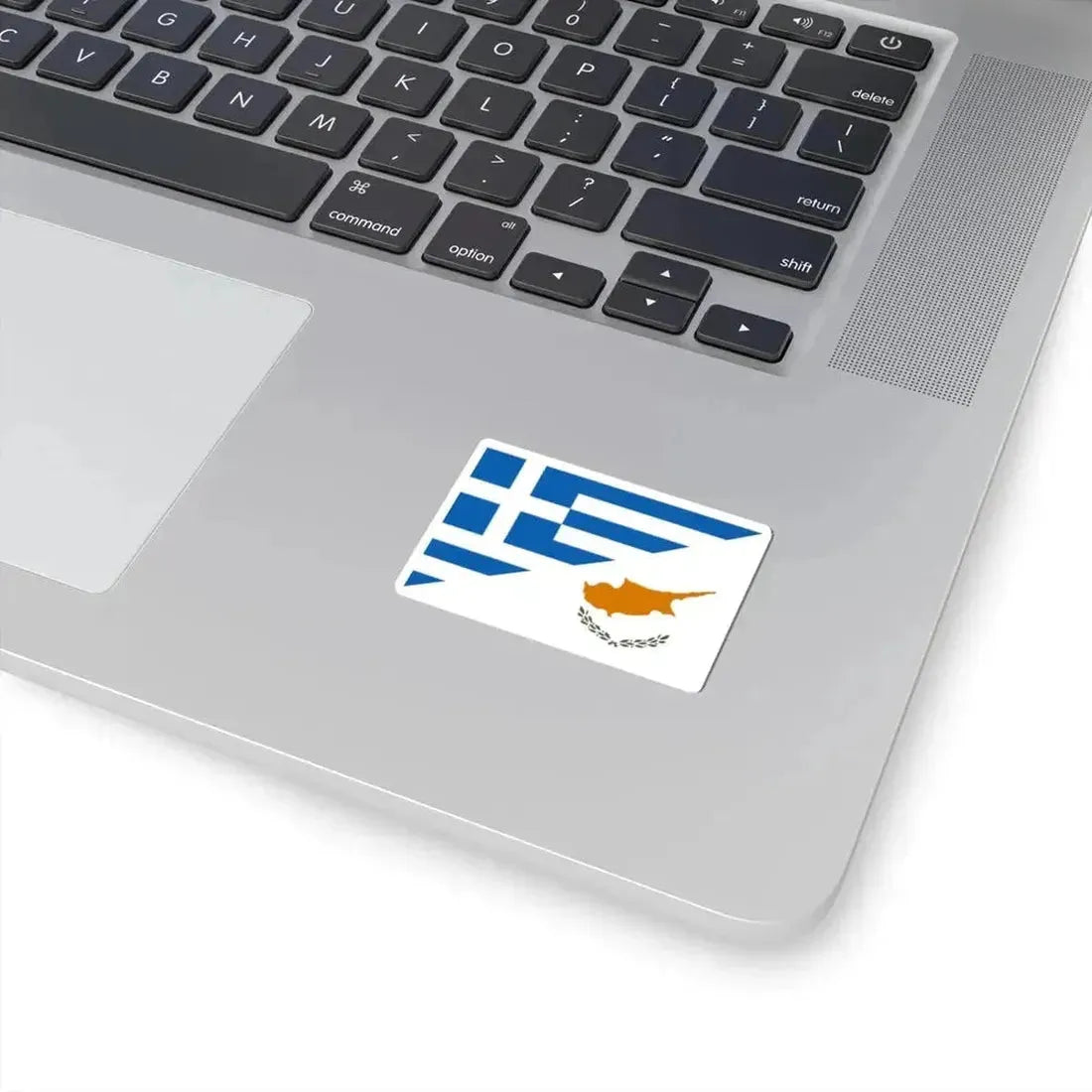 Flag of Greece and Cyprus (Cyprus) STICKER Vinyl Kiss-Cut Decal - The Sticker Space