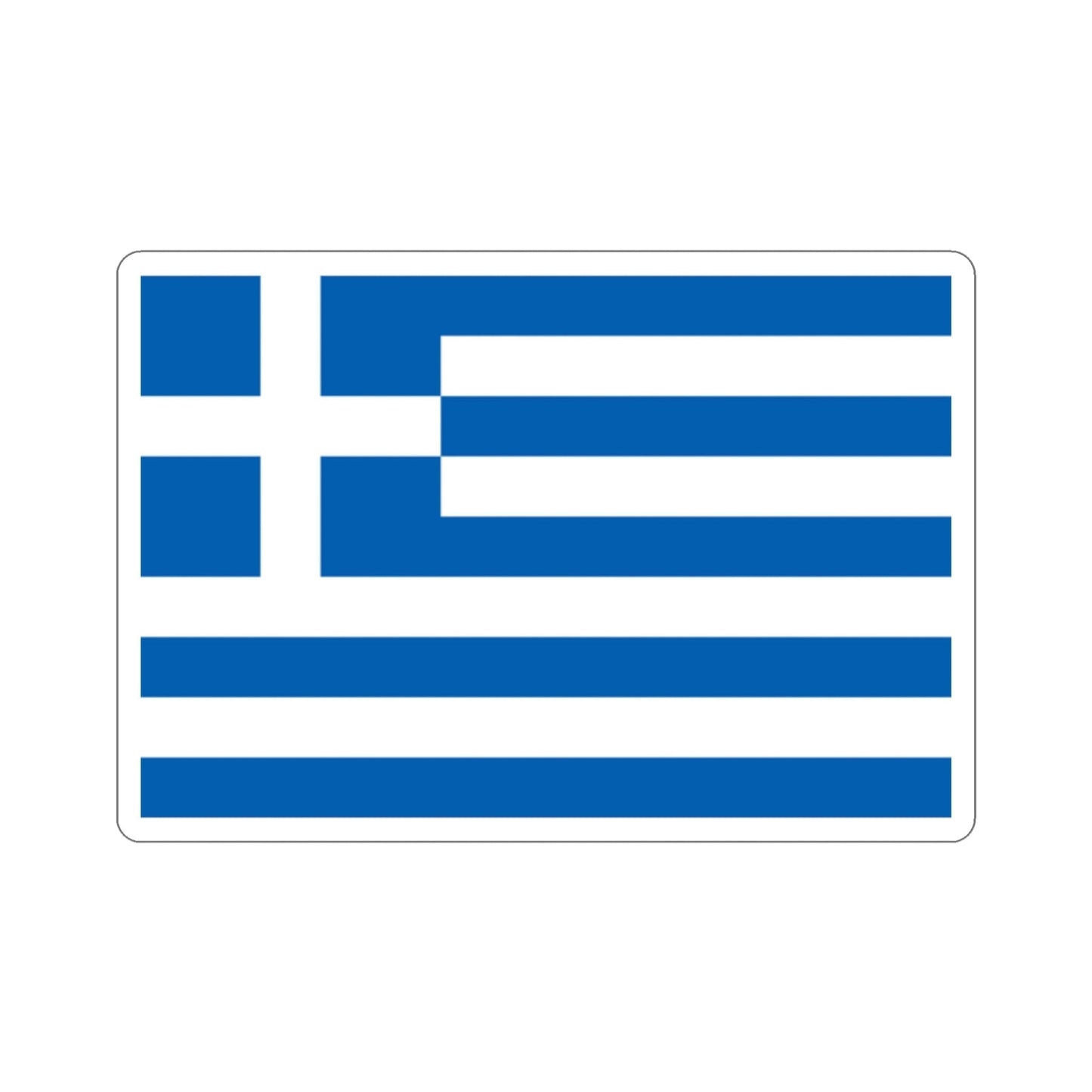 Flag of Greece STICKER Vinyl Die-Cut Decal-2 Inch-The Sticker Space