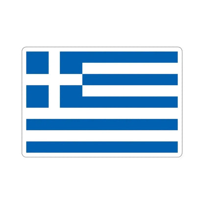 Flag of Greece STICKER Vinyl Die-Cut Decal 3 Inch - The Sticker Space