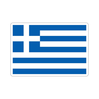 Flag of Greece STICKER Vinyl Die-Cut Decal-4 Inch-The Sticker Space