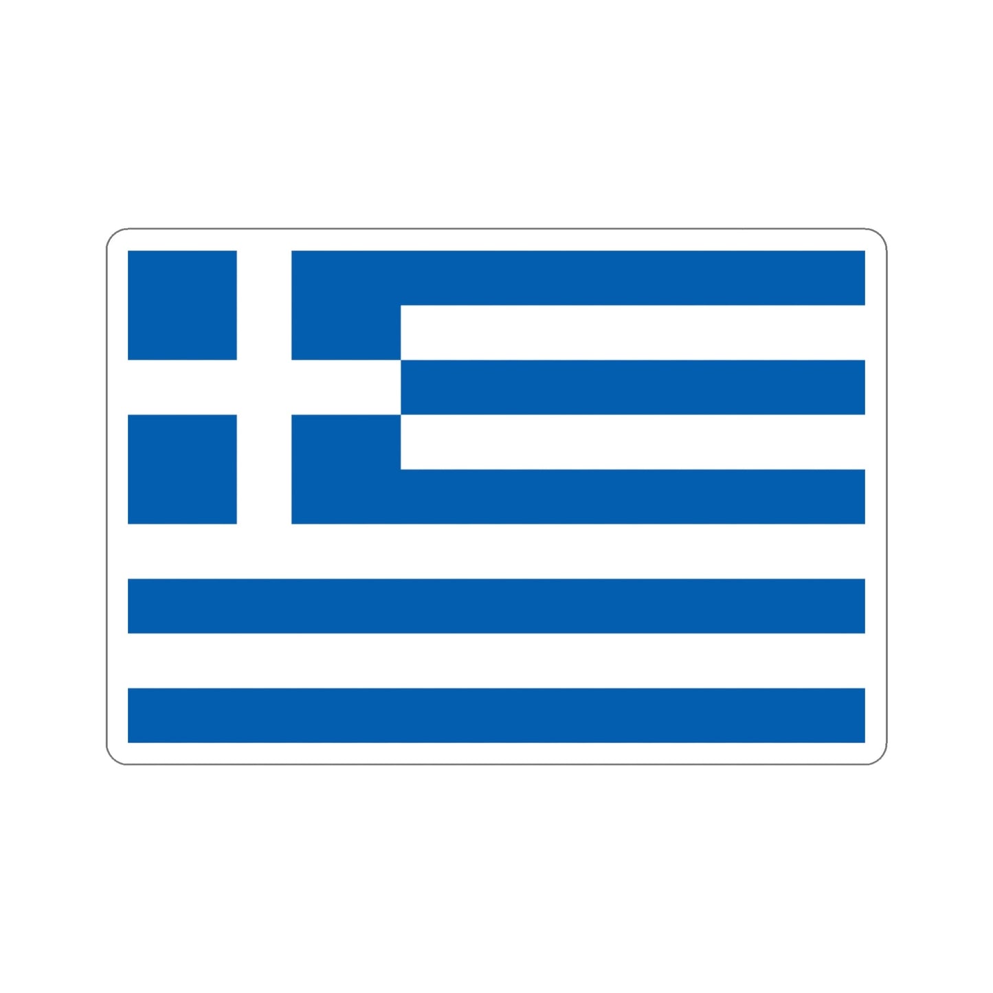 Flag of Greece STICKER Vinyl Die-Cut Decal-5 Inch-The Sticker Space