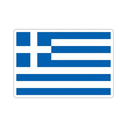 Flag of Greece STICKER Vinyl Die-Cut Decal 5 Inch - The Sticker Space