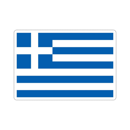 Flag of Greece STICKER Vinyl Die-Cut Decal-6 Inch-The Sticker Space