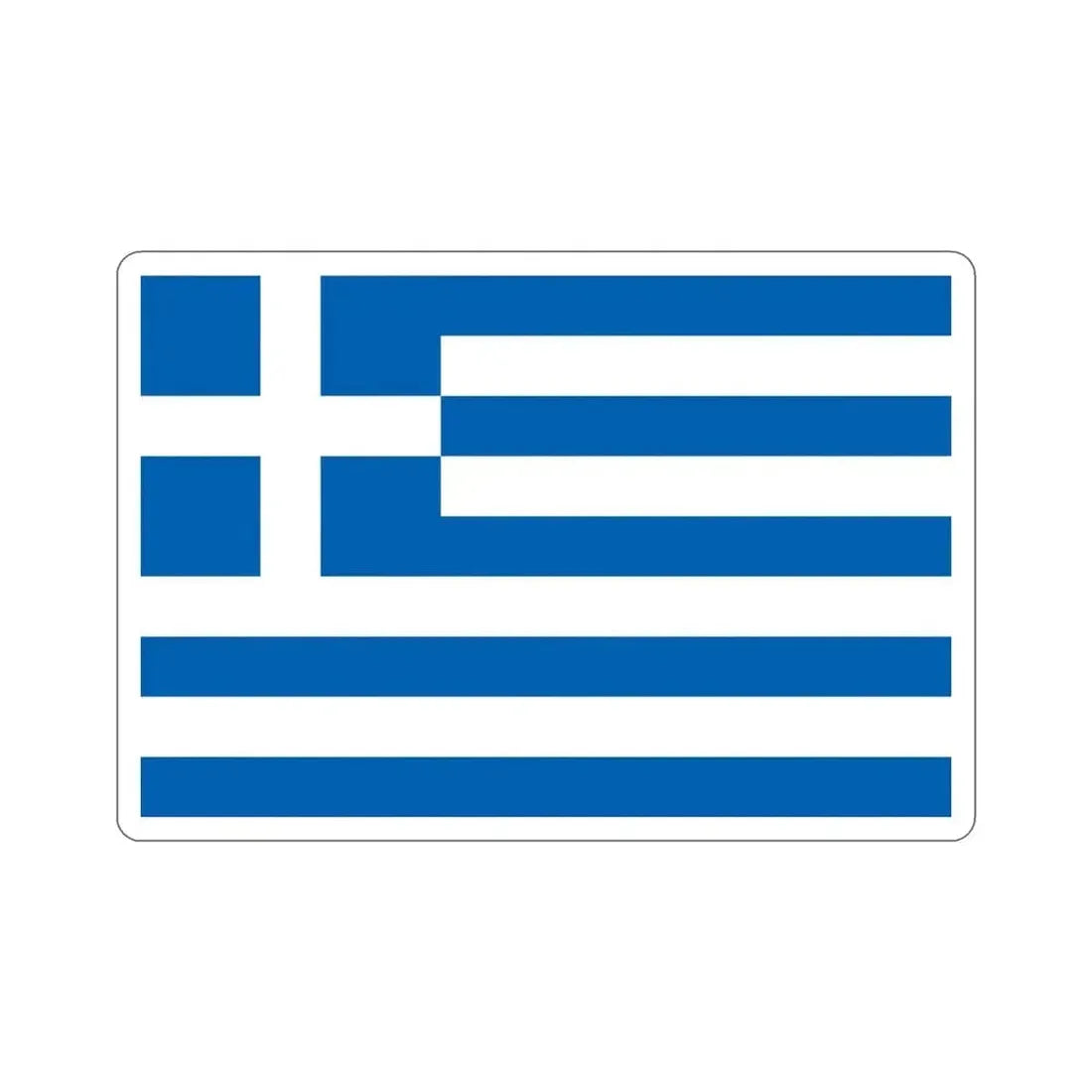 Flag of Greece STICKER Vinyl Die-Cut Decal - The Sticker Space