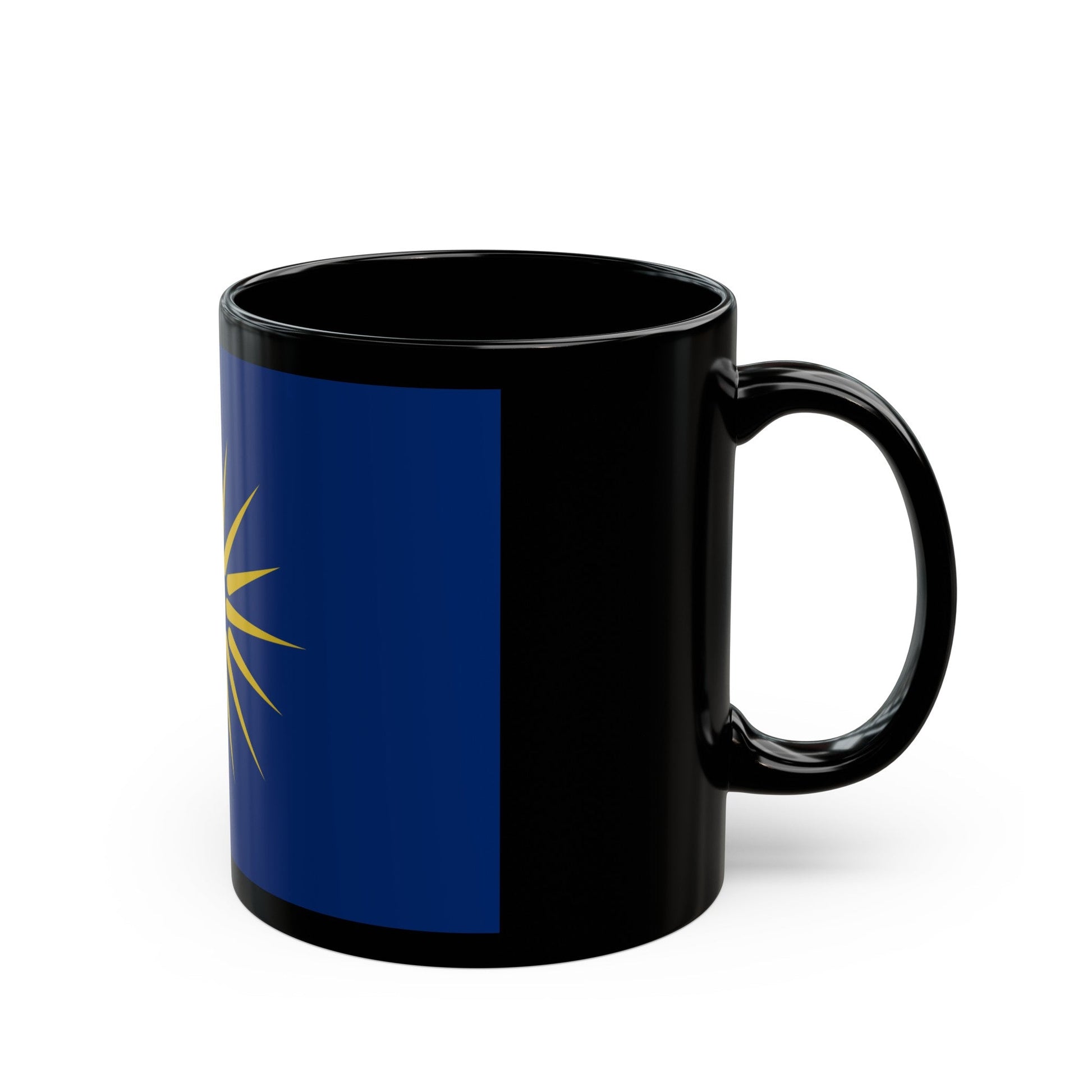 Flag of Greek Macedonia Greece - Black Coffee Mug-The Sticker Space