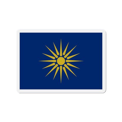 Flag of Greek Macedonia Greece - Die-Cut Magnet-2" x 2"-The Sticker Space