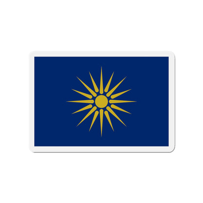 Flag of Greek Macedonia Greece - Die-Cut Magnet-3" x 3"-The Sticker Space