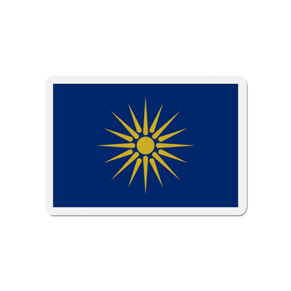 Flag of Greek Macedonia Greece - Die-Cut Magnet-5" x 5"-The Sticker Space