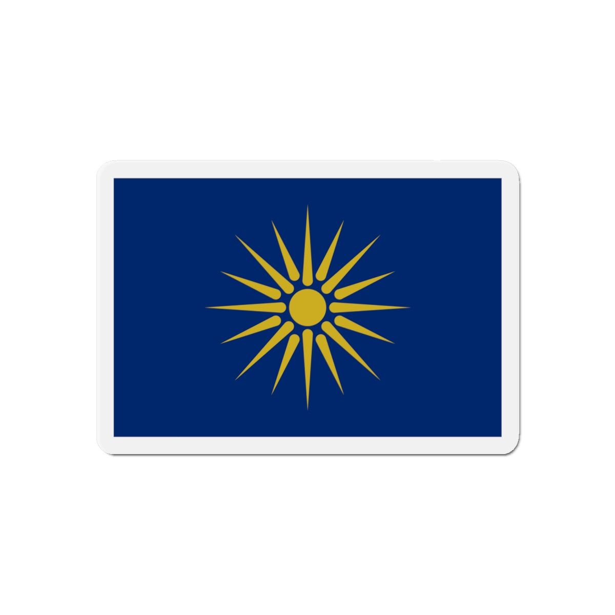 Flag of Greek Macedonia Greece - Die-Cut Magnet-6 × 6"-The Sticker Space