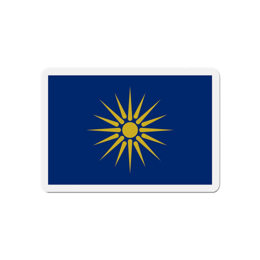 Flag of Greek Macedonia Greece - Die-Cut Magnet-6 × 6"-The Sticker Space