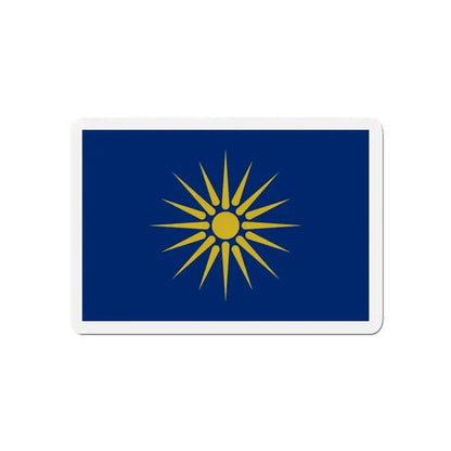 Flag of Greek Macedonia Greece - Refrigerator Magnet - The Sticker Space