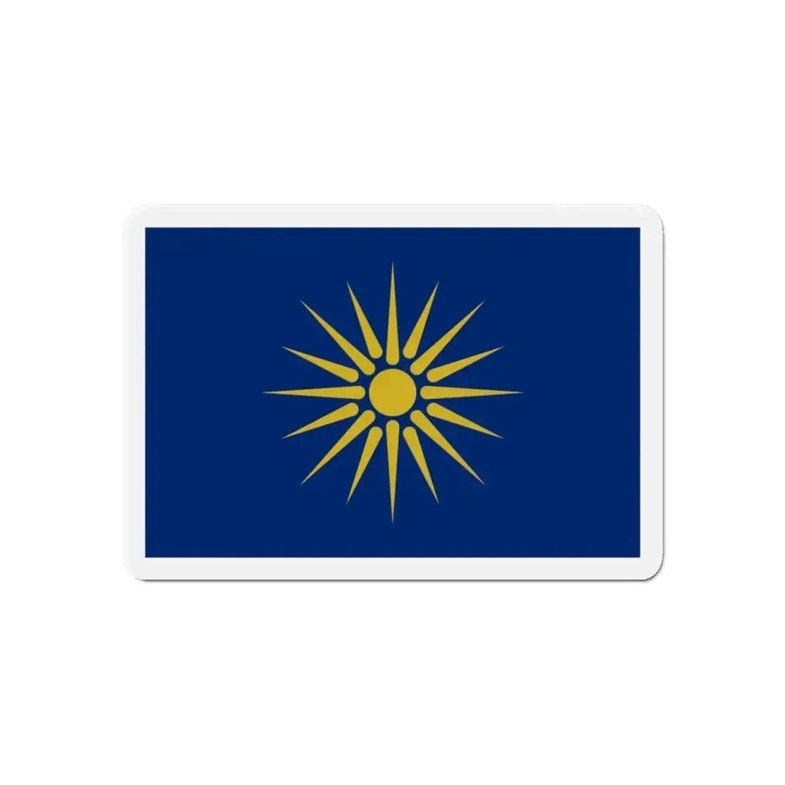 Flag of Greek Macedonia Greece - Refrigerator Magnet - The Sticker Space