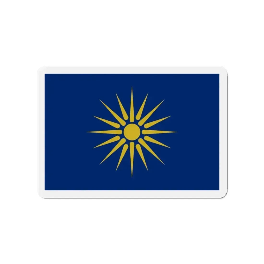 Flag of Greek Macedonia Greece - Refrigerator Magnet - The Sticker Space