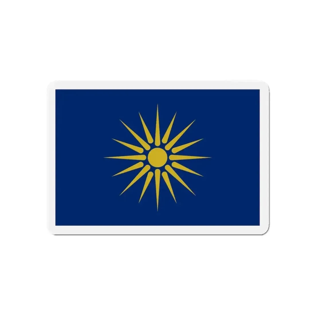 Flag of Greek Macedonia Greece - Refrigerator Magnet - The Sticker Space
