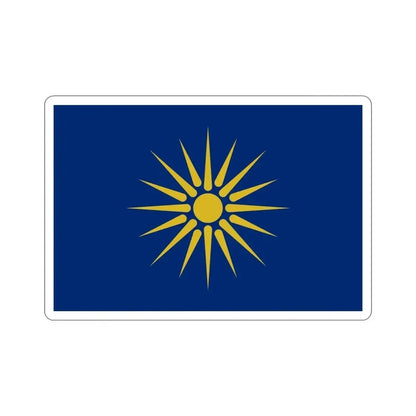 Flag of Greek Macedonia Greece STICKER Vinyl Die-Cut Decal - The Sticker Space