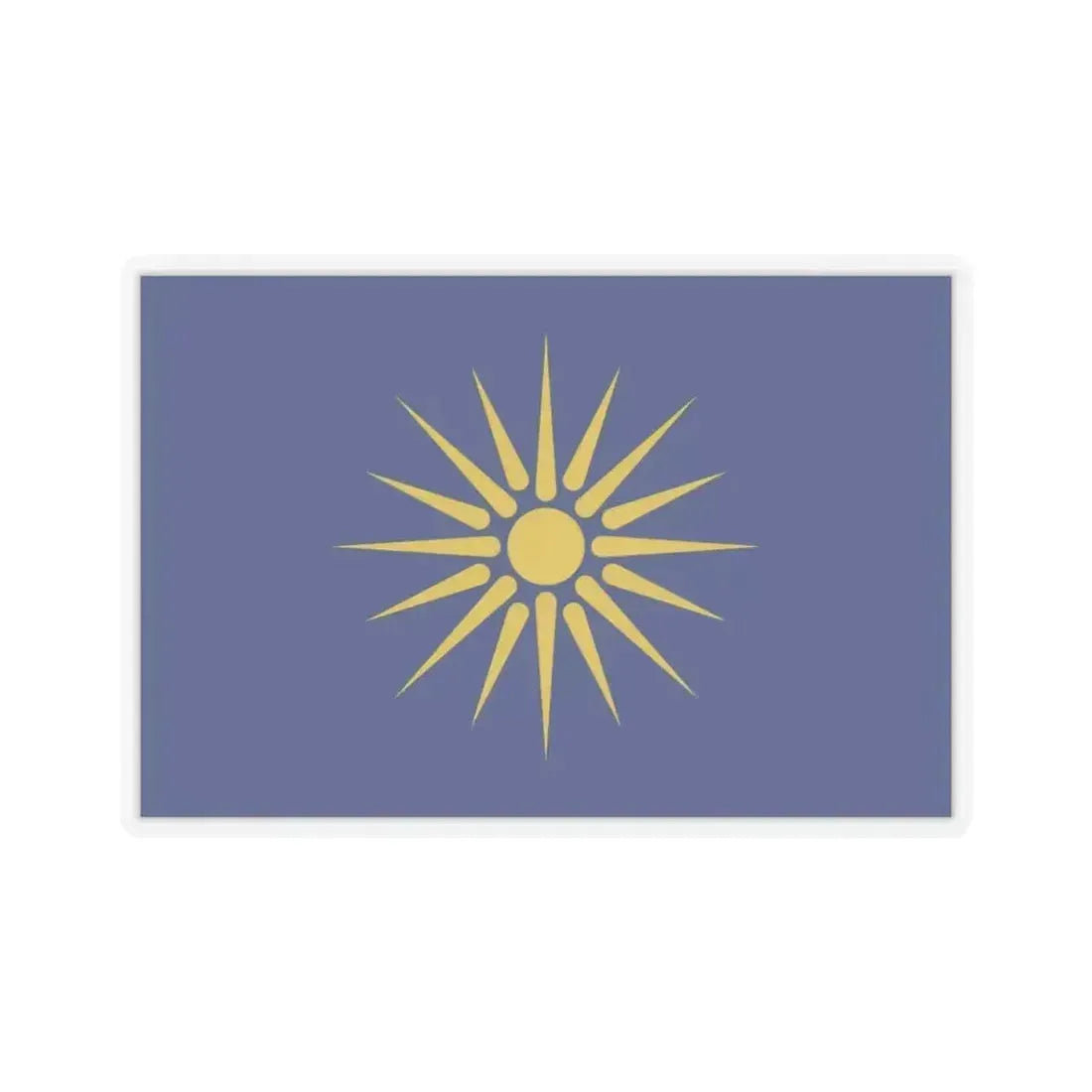 Flag of Greek Macedonia Greece - STICKER Vinyl Kiss-Cut Decal - The Sticker Space