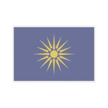 Flag of Greek Macedonia Greece - STICKER Vinyl Kiss-Cut Decal - The Sticker Space