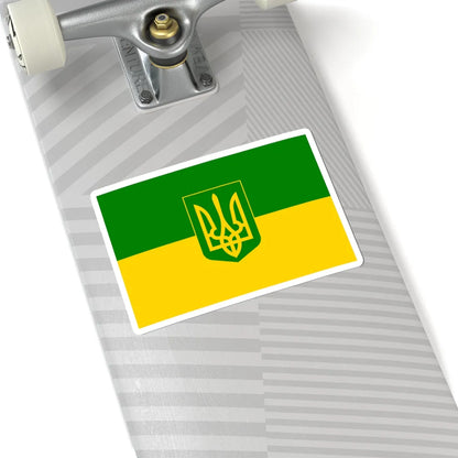 Flag of Green Ukraine 3 (Ukraine) STICKER Vinyl Kiss-Cut Decal - The Sticker Space