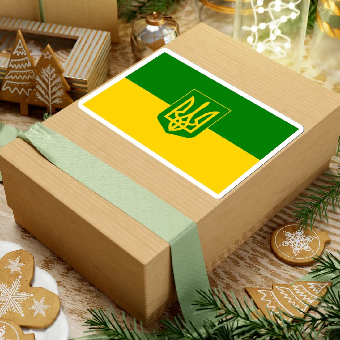 Flag of Green Ukraine 3 (Ukraine) STICKER Vinyl Kiss-Cut Decal - The Sticker Space