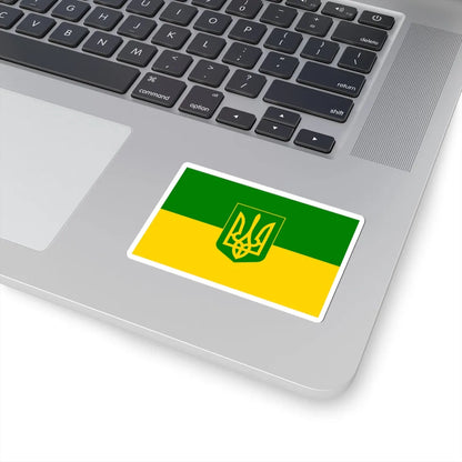 Flag of Green Ukraine 3 (Ukraine) STICKER Vinyl Kiss-Cut Decal - The Sticker Space