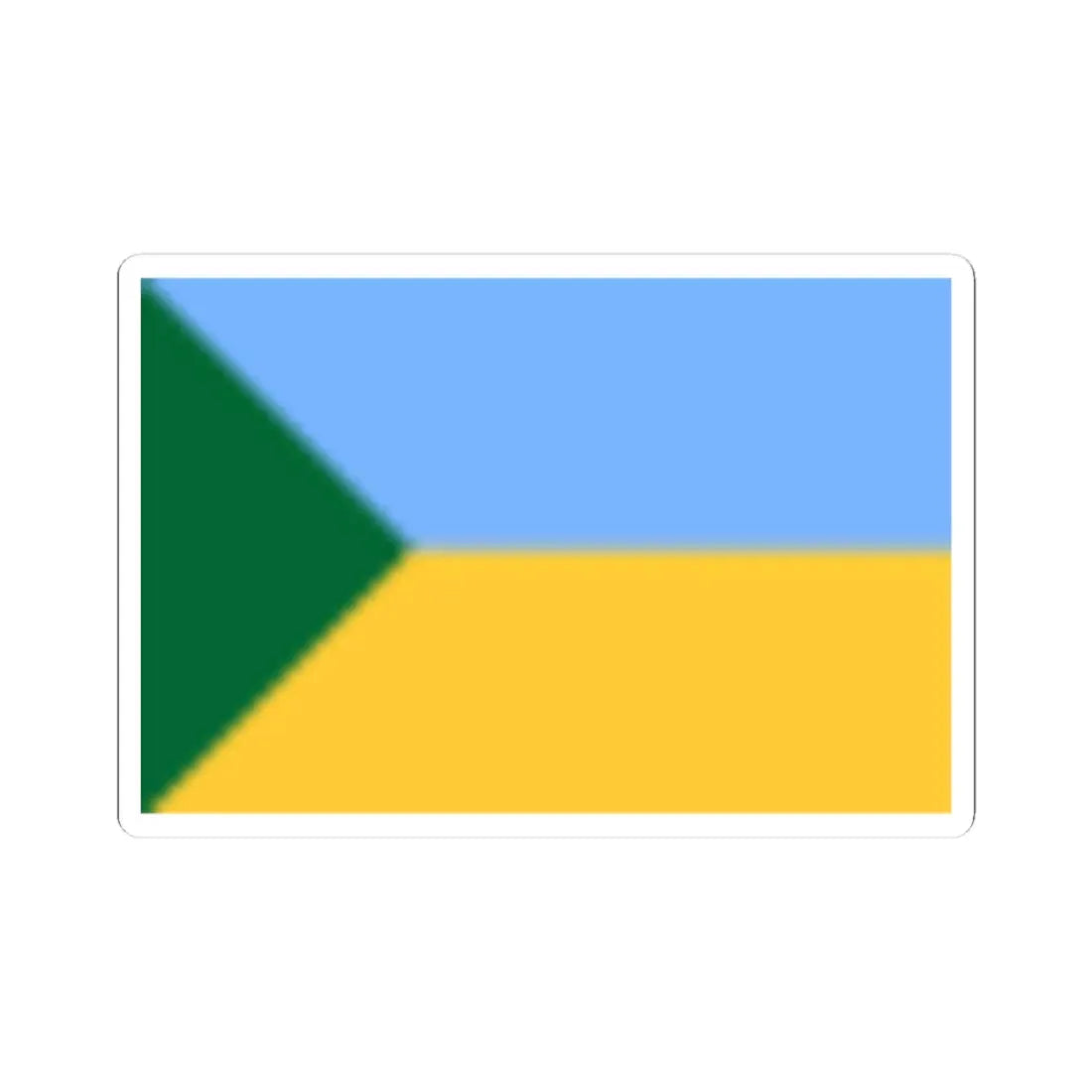 Flag of Green Ukraine (Ukraine) STICKER Vinyl Kiss-Cut Decal 3 Inch White - The Sticker Space