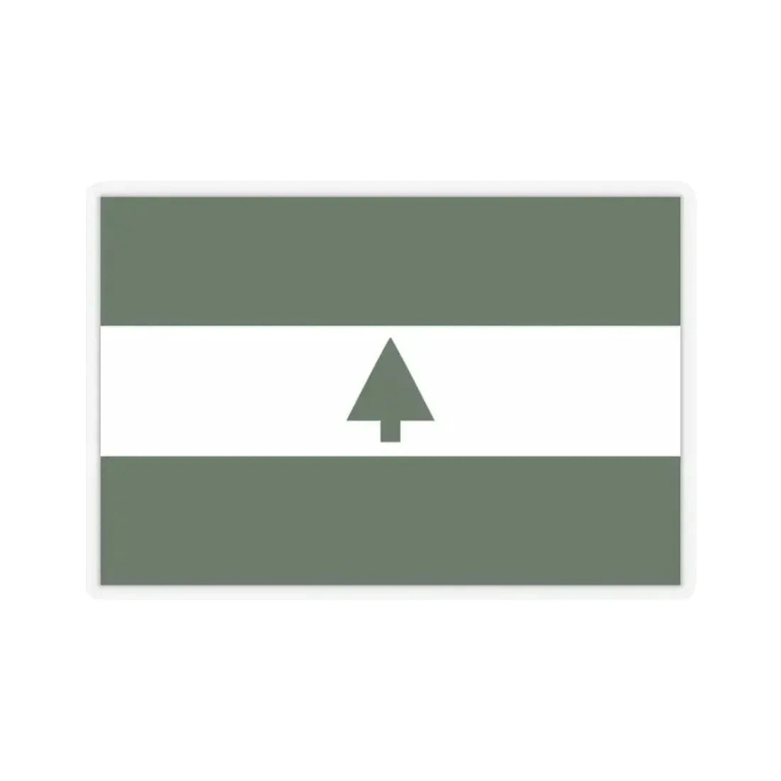 Flag of Greenbelt, Maryland - STICKER Vinyl Kiss-Cut Decal 2 Inch Transparent - The Sticker Space