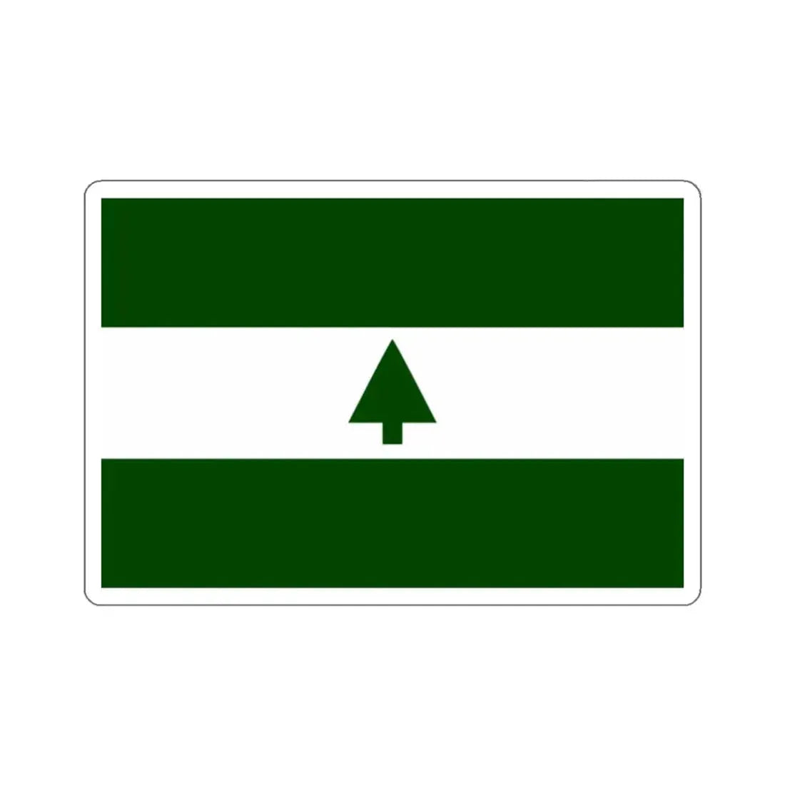 Flag of Greenbelt, Maryland - STICKER Vinyl Kiss-Cut Decal 2 Inch White - The Sticker Space