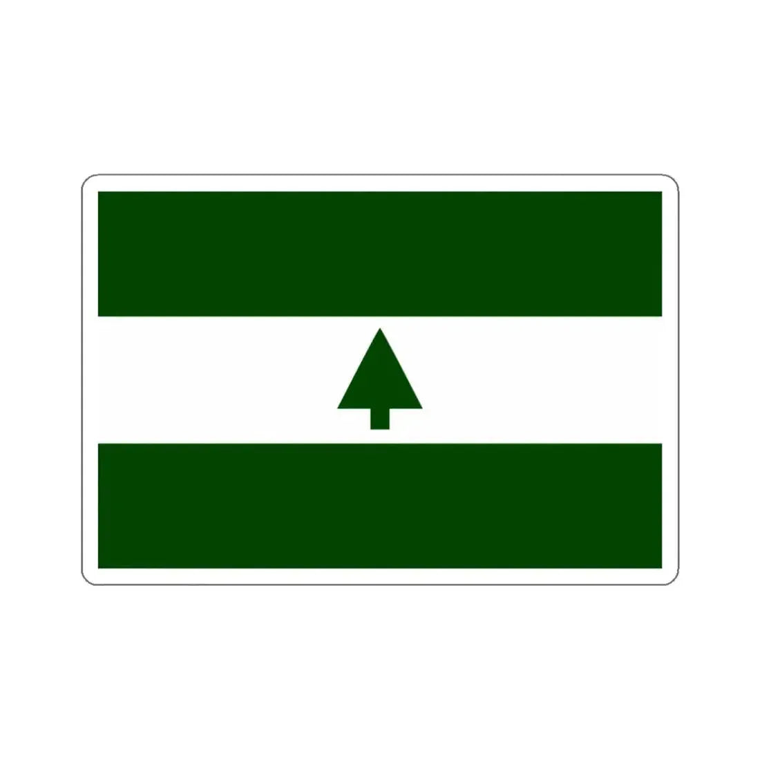 Flag of Greenbelt, Maryland - STICKER Vinyl Kiss-Cut Decal 3 Inch White - The Sticker Space