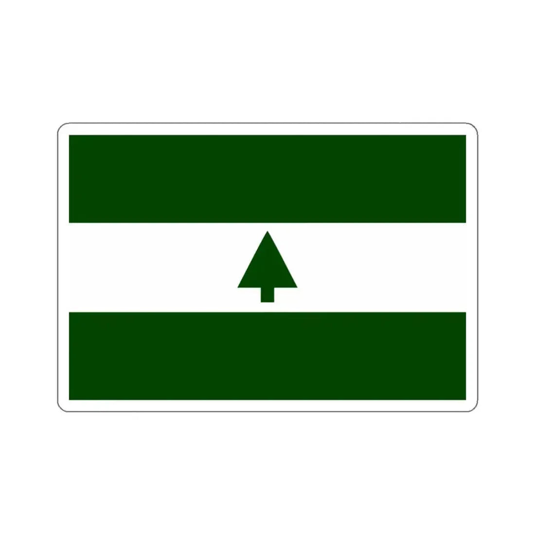 Flag of Greenbelt, Maryland - STICKER Vinyl Kiss-Cut Decal 4 Inch White - The Sticker Space