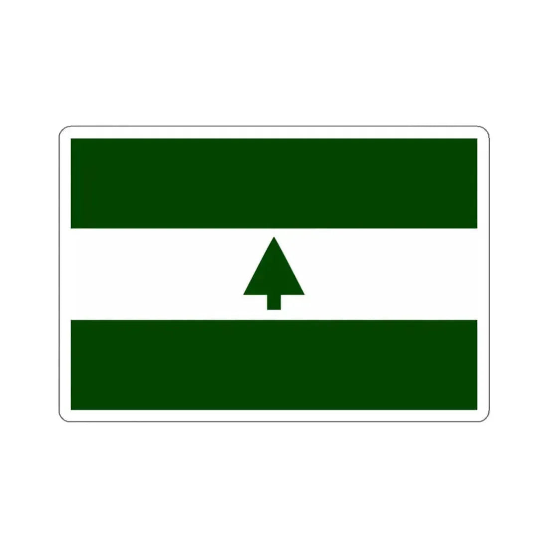 Flag of Greenbelt, Maryland - STICKER Vinyl Kiss-Cut Decal 6 Inch White - The Sticker Space