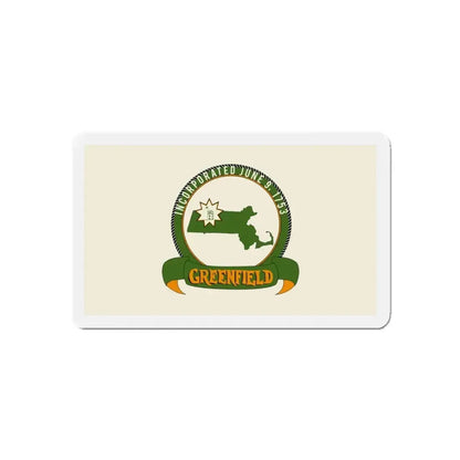 Flag of Greenfield Massachusetts - Refrigerator Magnet - The Sticker Space