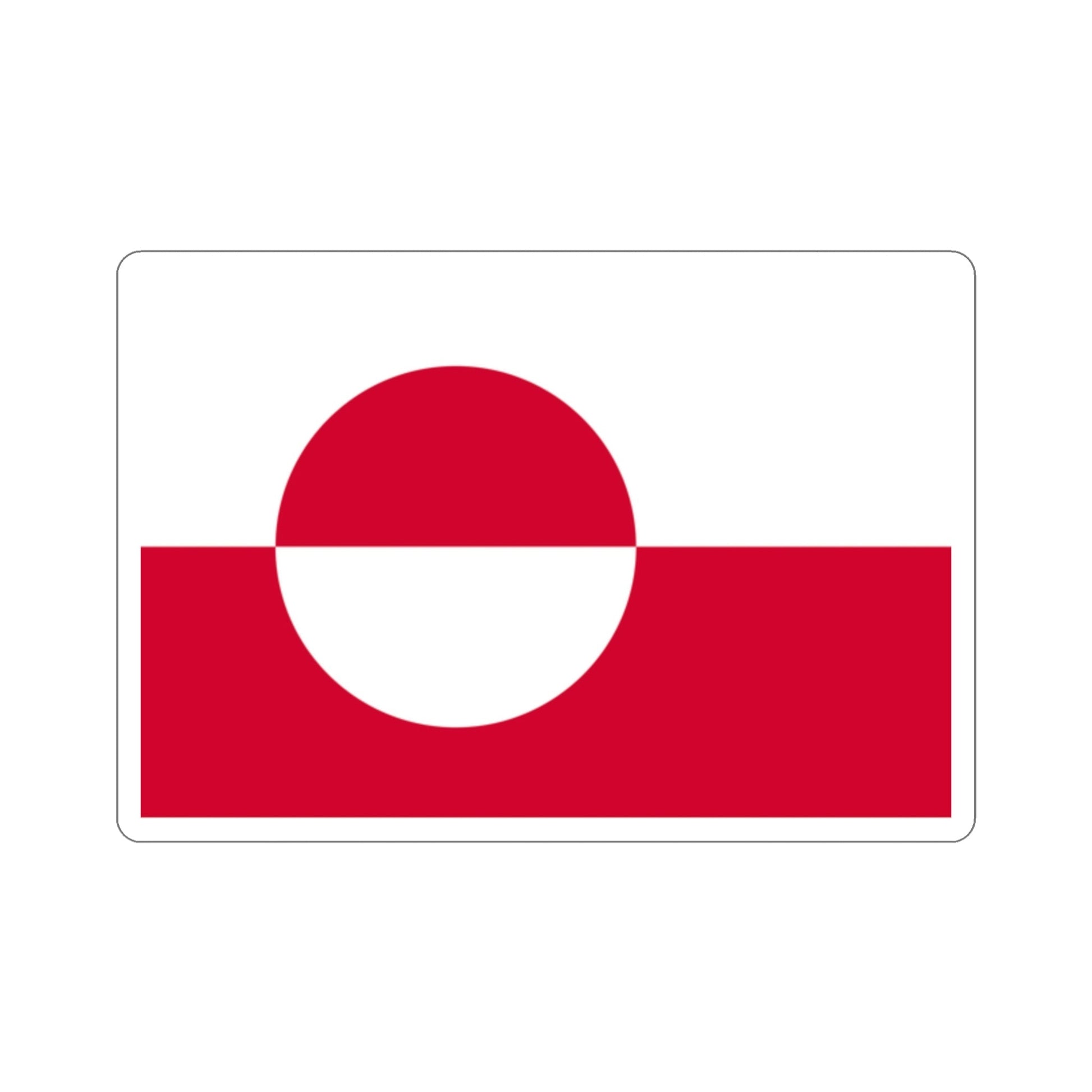 Flag of Greenland STICKER Vinyl Die-Cut Decal-2 Inch-The Sticker Space