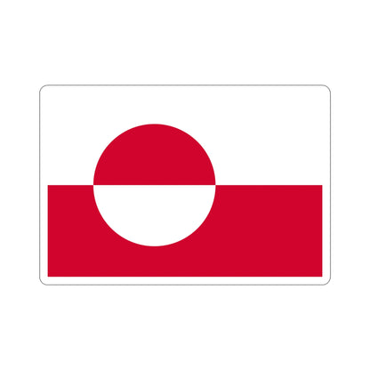 Flag of Greenland STICKER Vinyl Die-Cut Decal-5 Inch-The Sticker Space